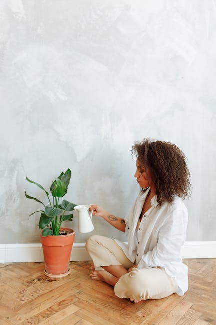 woman practicing gentle eye relaxation technique in peaceful environment